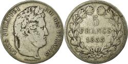 World Coins - Coin, France, Louis-Philippe, 5 Francs, 1833, La Rochelle, , Silver