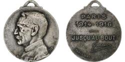 World Coins - France, Medal, Jusqu'au Bout, Général Gallieni, n.d., Copper-nickel,