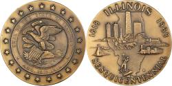 Us Coins - United States of America, Medal, Illinois, Sesquicentennial, Politics, Society