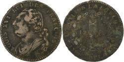 World Coins - France, Louis XVI, 12 deniers françois, 1792 / AN 4, Dijon, Copper,
