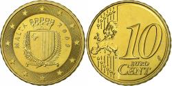 World Coins - Malta, 10 Euro Cent, 2008, Nordic gold,