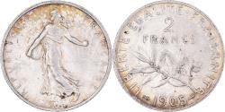 World Coins - Coin, France, Semeuse, 2 Francs, 1905, Paris, , Silver, KM:845.1
