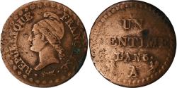 World Coins - France, 1 Centime, Dupré, AN 6, Paris, Copper, , Gadoury:76