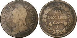 World Coins - France, Decime, Dupré, AN 7, Paris, Copper, , Gadoury:187, KM:644