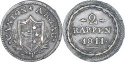 World Coins - Coin, SWISS CANTONS, AARGAU, 2 Rappen, 1811, , Billon