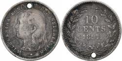 World Coins - Netherlands, Wilhelmina I, 10 Cents, 1897, Utrecht, Silver,