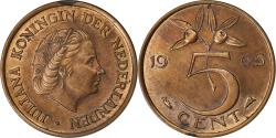 World Coins - Netherlands, Juliana, 5 Cents, 1965, Bronze, , KM:181