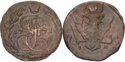 World Coins - Russia, Catherine II, 5 Kopeks, 1771, Ekaterinbourg, Copper, , KM:59.3