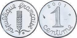 World Coins - Coin, France, Épi, Centime, 2001, Monnaie de Paris, BE, , Stainless
