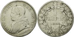 World Coins - Coin, ITALIAN STATES, PAPAL STATES, Pius IX, Lira, 1866, Roma,