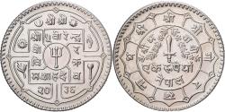 World Coins - Nepal, 1 Roupie, 1976 ( 2033 ), Royal Australian Mint, Copper-nickel,