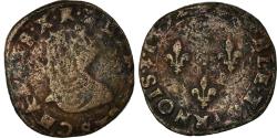 World Coins - Coin, France, Charles X, Double Tournois, 1592, Troyes, , Copper