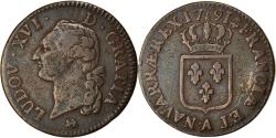 World Coins - Coin, France, Louis XVI, Sol ou sou, Sol, 1791, Paris, , Copper