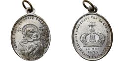 World Coins - France, Medal, Couronnement Notre-Dame de Grâce, 1894, Tin,