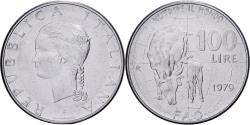 World Coins - Italy, 100 Lire, 1979, Rome, Stainless Steel, , KM:106