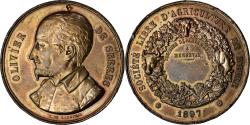 World Coins - France, Medal, Olivier de Serres, Société d'Agriculture de l'Eure, 1897, De