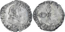 World Coins - Coin, France, Henri IV, 1/2 Franc, 1604, Angers, Tréflée, , Silver