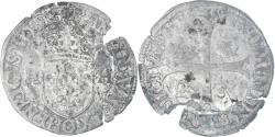 World Coins - Coin, France, Henri IV, Douzain aux deux H, 1596, Riom, Broken,