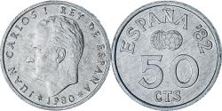 World Coins - Spain, Juan Carlos I, 50 Centimos, 1980 (80), Madrid, , Aluminum, KM:815