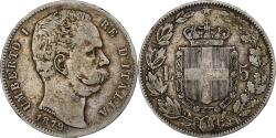 World Coins - Italy, Umberto I, 5 Lire, 1879, Rome, Silver, , KM:20