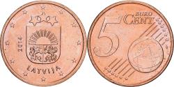 World Coins - Latvia, 5 Euro Cent, 2014, BU, , Copper Plated Steel, KM:152