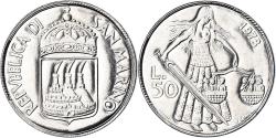 World Coins - Coin, San Marino, 50 Lire, 1973, Rome, FDC, , Steel, KM:27