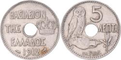 World Coins - Greece, 5 Lepta, 1912