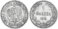 World Coins - Coin, Finland, Alexander II, Markka, 1874, Helsinki, , Silver, KM:3.2