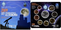 World Coins - San Marino, Set 1 ct. - 5 Euro, International Year of Astronomy, Coin card.FDC