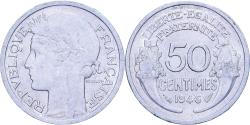 World Coins - France, 50 Centimes, Morlon, 1946, Paris, Aluminum, , KM:894.1a