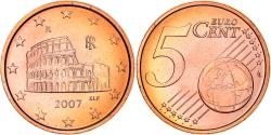 World Coins - Italy, 5 Euro Cent, The Flavius amphitheatre, 2007, , Copper Plated Steel