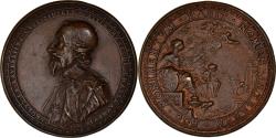 World Coins - France, Medal, Charles de L'Aubespine, 1653, Bronze, Belle,