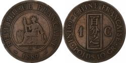 World Coins - FRENCH INDO-CHINA, Cent, 1889, Paris, Bronze, , Lecompte:41, KM:1