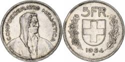 World Coins - Coin, Switzerland, 5 Francs, 1954, Bern, , Silver, KM:40