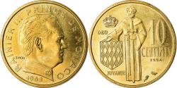 World Coins - Coin, Monaco, Rainier III, 10 Centimes, 1962, Paris, ESSAI,