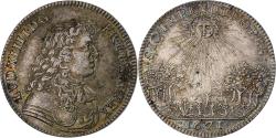World Coins - France, Token, Louis XIV, Le Roi Soleil, 1671, Silver,