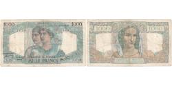 World Coins - France, 1000 Francs, Minerve et Hercule, 1945-12-06, G.156, VF(20-25)