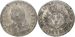 World Coins - France, Louis XV, Ecu aux branches d'olivier, 1729, Reims, Silver,