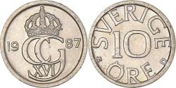 World Coins - Coin, Sweden, 10 Öre, 1987