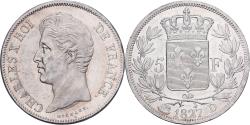 World Coins - France, 5 Francs, Charles X, 1827, Lyon, Silver, , KM:728.4