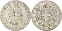 World Coins - Coin, Italy, Vittorio Emanuele II, 2 Lire, 1863, Torino, , Silver