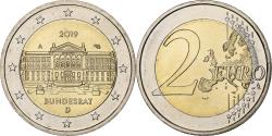 World Coins - Germany, 2 Euro, Bundesrat, 2019, Berlin, Bi-Metallic,