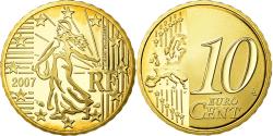 World Coins - France, 10 Euro Cent, 2007, Proof, , Brass, KM:1410
