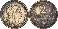 World Coins - Coin, France, Dupuis, 2 Centimes, 1919, Paris, , Bronze, KM:841