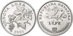 World Coins - Croatia, 2 Lipe, 2001, Aluminum, , KM:4