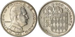 World Coins - Coin, Monaco, Rainier III, 1/2 Franc, 1968, , Nickel, KM:145