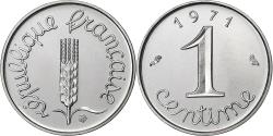World Coins - France, 1 Centime, Épi, 1971, MDP, série FDC, Stainless Steel,