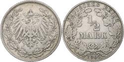 World Coins - Coin, GERMANY - EMPIRE, 1/2 Mark, 1905, Munich, , Silver, KM:17