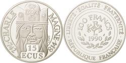 World Coins - Coin, France, 100 Francs-15 Ecus, 1990, Paris, , Silver, KM:989