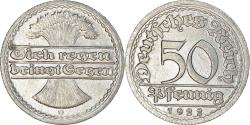 World Coins - Coin, GERMANY, WEIMAR REPUBLIC, 50 Pfennig, 1922, Karlsruhe,